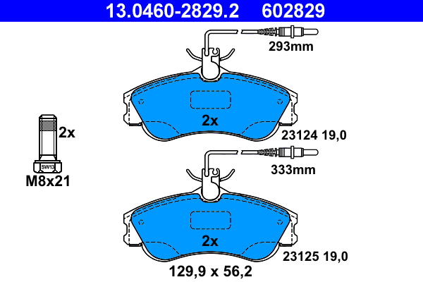 ATE Remblokset 13.0460-2829.2