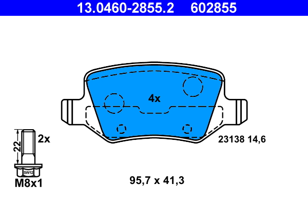 ATE Remblokset 13.0460-2855.2