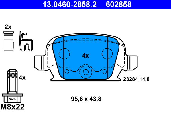 ATE Remblokset 13.0460-2858.2