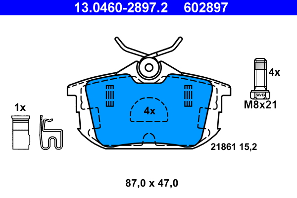 ATE Remblokset 13.0460-2897.2