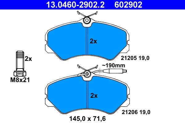 ATE Remblokset 13.0460-2902.2