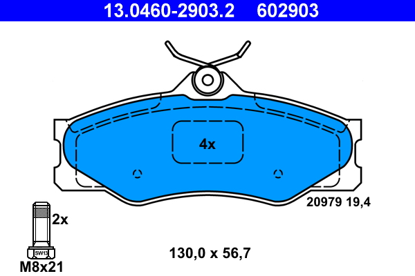 ATE Remblokset 13.0460-2903.2