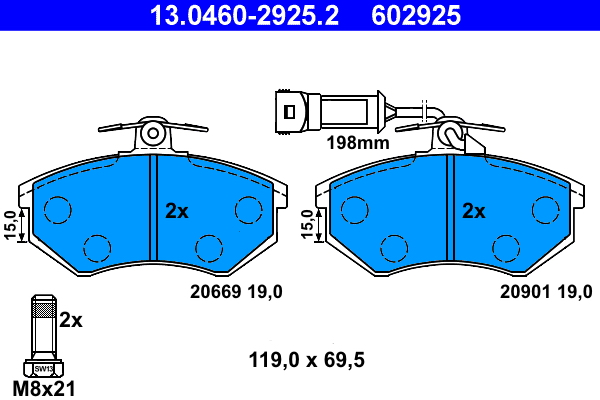 ATE Remblokset 13.0460-2925.2