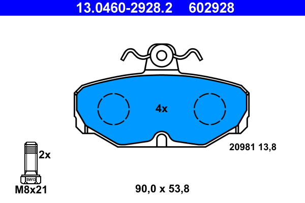 ATE Remblokset 13.0460-2928.2