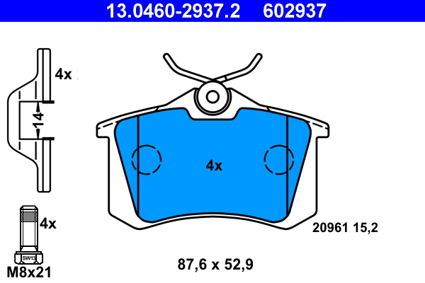 ATE Remblokset 13.0460-2937.2