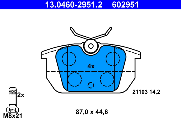 ATE Remblokset 13.0460-2951.2