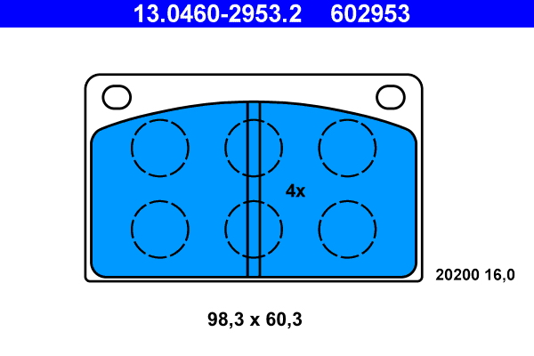 ATE Remblokset 13.0460-2953.2