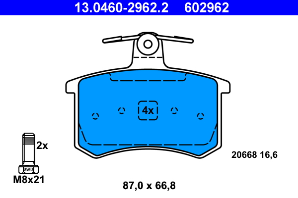 Remblokset ATE 13.0460-2962.2