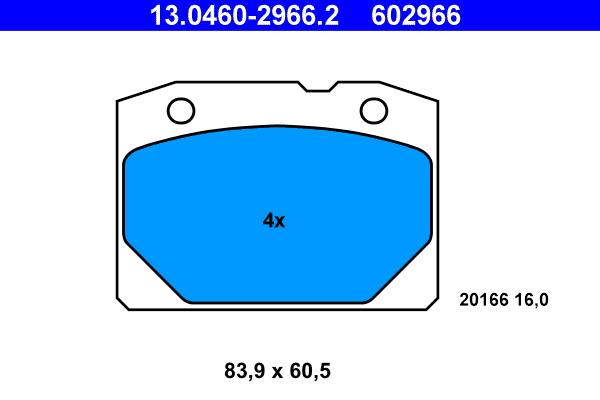 ATE Remblokset 13.0460-2966.2