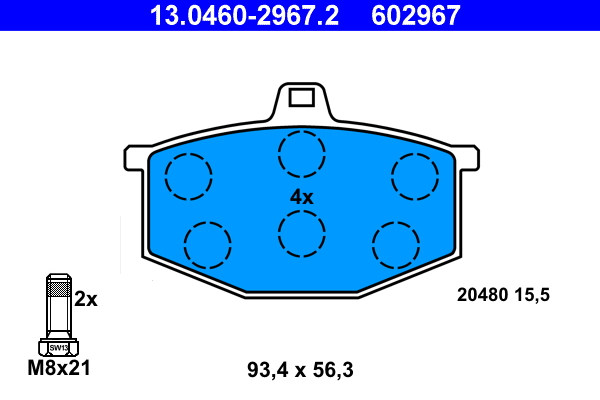 ATE Remblokset 13.0460-2967.2