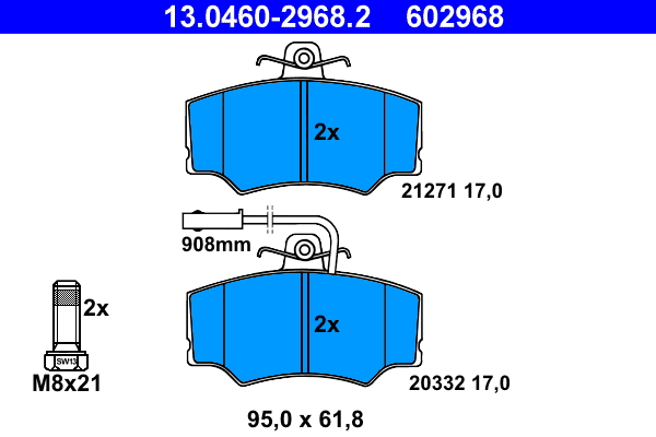 ATE Remblokset 13.0460-2968.2