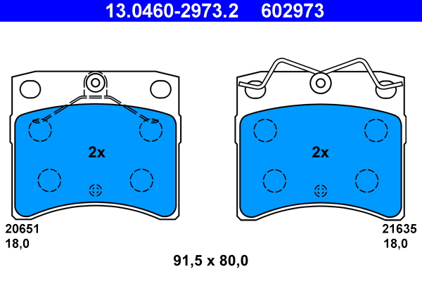 ATE Remblokset 13.0460-2973.2