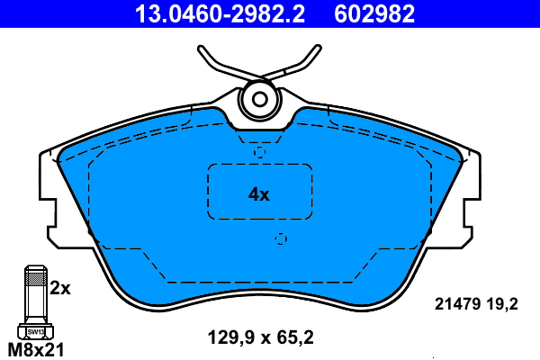 ATE Remblokset 13.0460-2982.2