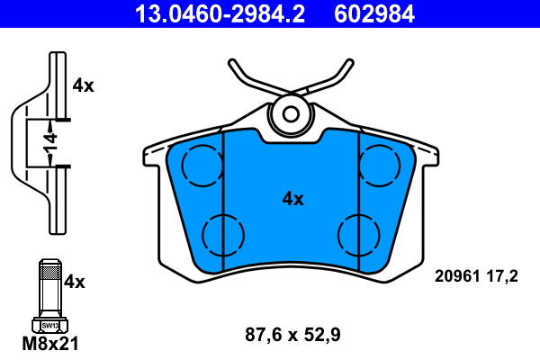 ATE Remblokset 13.0460-2984.2