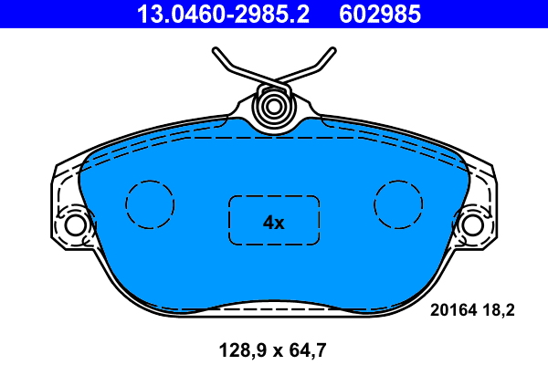 ATE Remblokset 13.0460-2985.2