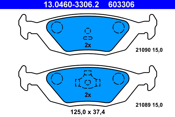 ATE Remblokset 13.0460-3306.2