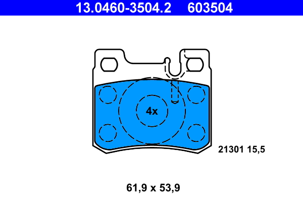 Remblokset ATE 13.0460-3504.2