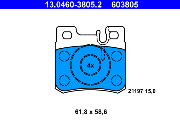 ATE Remblokset 13.0460-3805.2