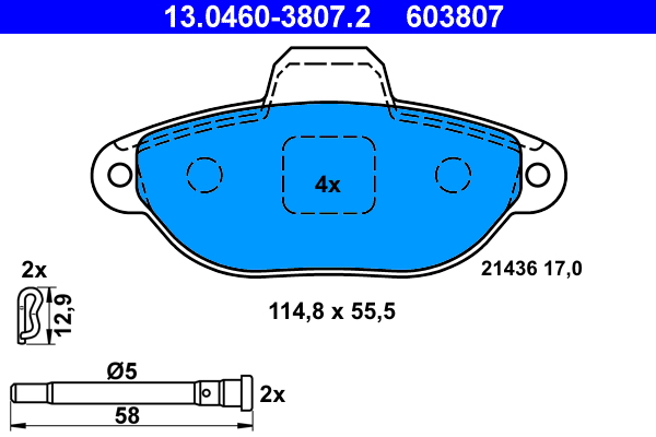 ATE Remblokset 13.0460-3807.2