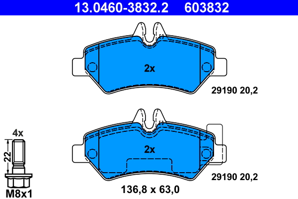 ATE Remblokset 13.0460-3832.2