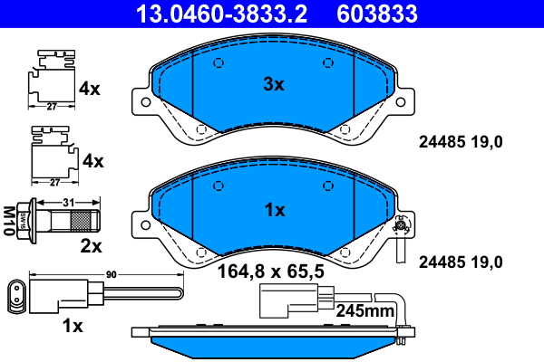 ATE Remblokset 13.0460-3833.2