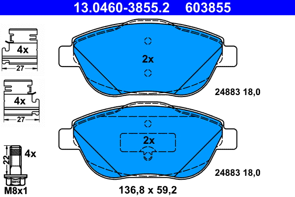 ATE Remblokset 13.0460-3855.2