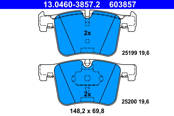 ATE Remblokset 13.0460-3857.2