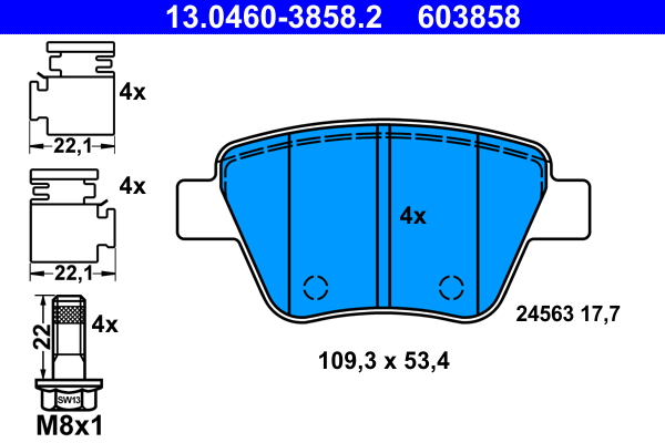 ATE Remblokset 13.0460-3858.2