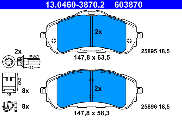 ATE Remblokset 13.0460-3870.2