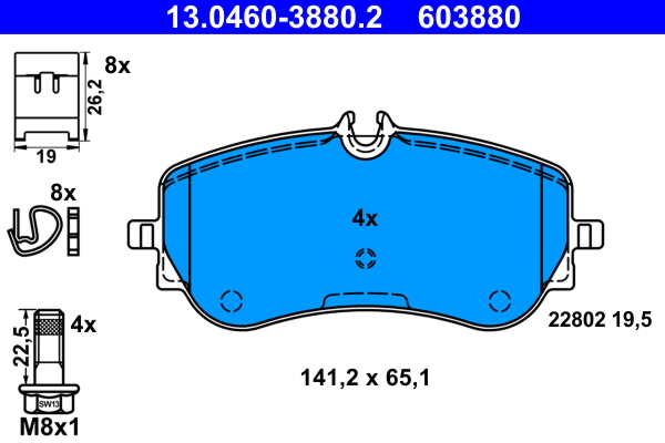 ATE Remblokset 13.0460-3880.2