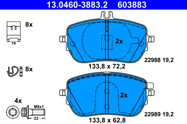 Remblokset ATE 13.0460-3883.2