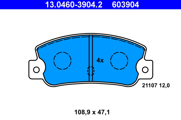 Remblokset ATE 13.0460-3904.2