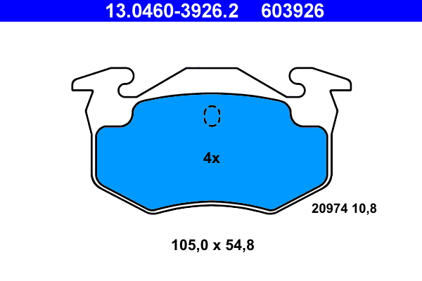 ATE Remblokset 13.0460-3926.2