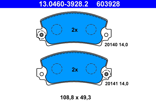 ATE Remblokset 13.0460-3928.2