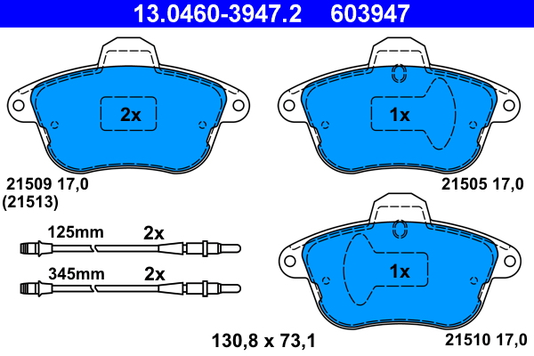 ATE Remblokset 13.0460-3947.2