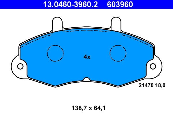 ATE Remblokset 13.0460-3960.2