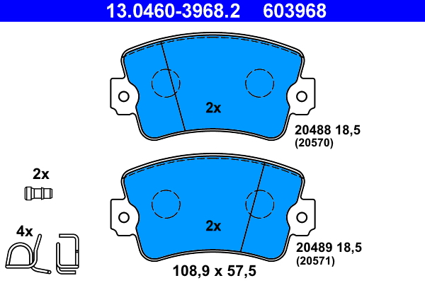 ATE Remblokset 13.0460-3968.2