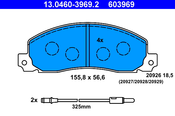 ATE Remblokset 13.0460-3969.2