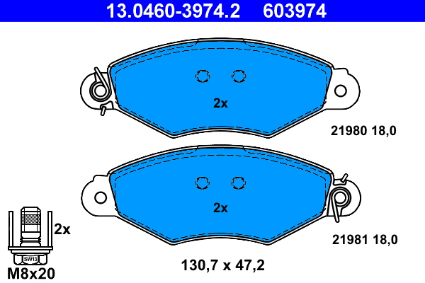 Remblokset ATE 13.0460-3974.2