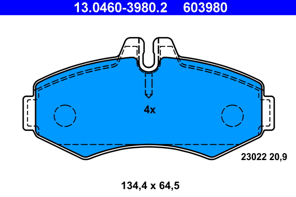 ATE Remblokset 13.0460-3980.2