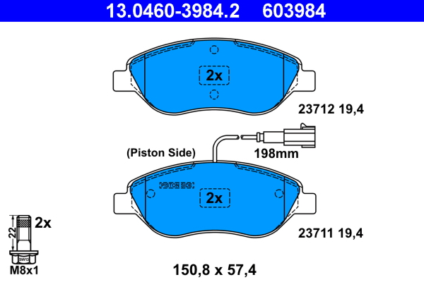 ATE Remblokset 13.0460-3984.2