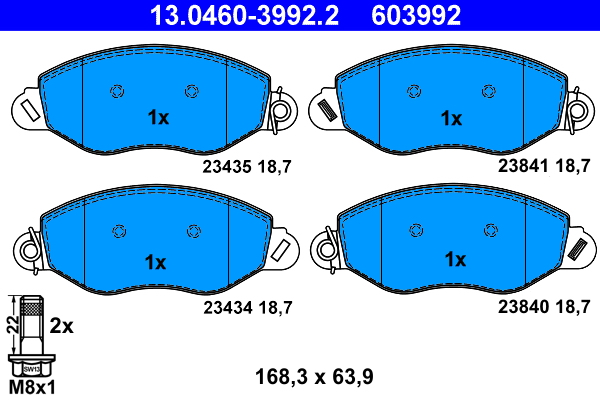 ATE Remblokset 13.0460-3992.2