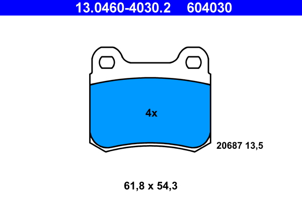 ATE Remblokset 13.0460-4030.2