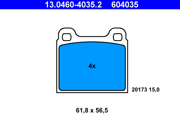 Remblokset ATE 13.0460-4035.2