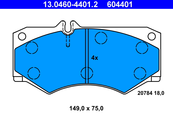 ATE Remblokset 13.0460-4401.2