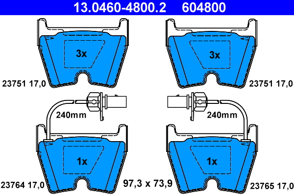 ATE Remblokset 13.0460-4800.2