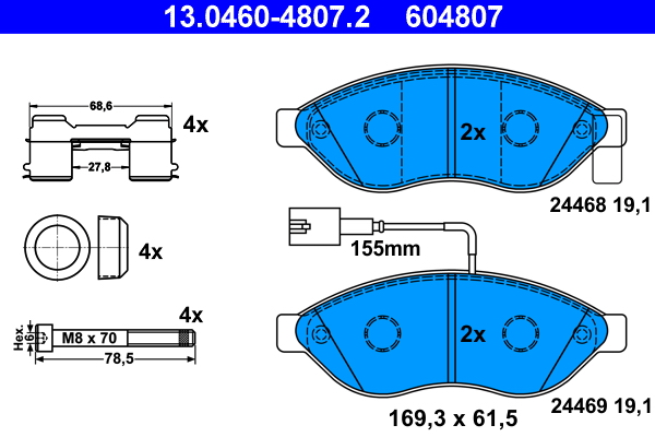 ATE Remblokset 13.0460-4807.2