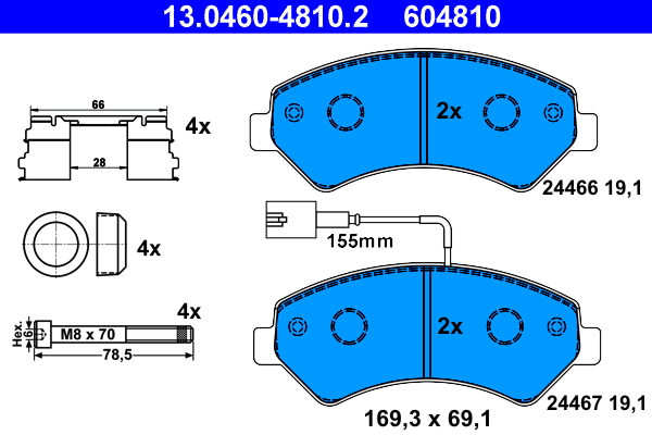 ATE Remblokset 13.0460-4810.2