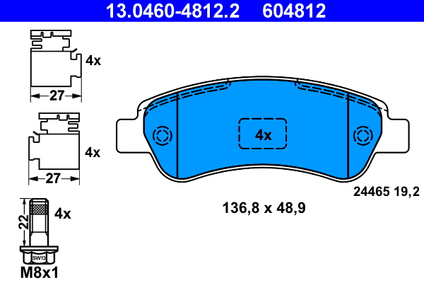 ATE Remblokset 13.0460-4812.2