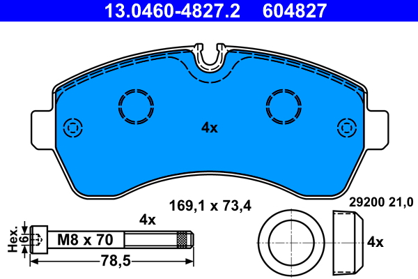 ATE Remblokset 13.0460-4827.2